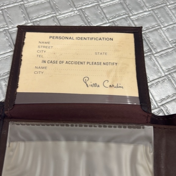 Vintage Pierre Cardin Brown Leather Wallet - Picture 4 of 8